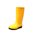 Botas de lluvia amarillas (superior amarilla / suela negra)